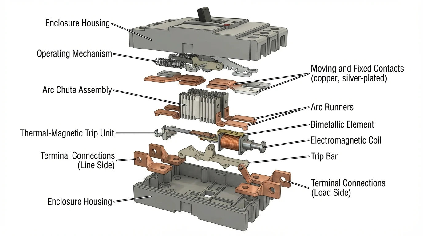 MCCB Internal Structure Diagram