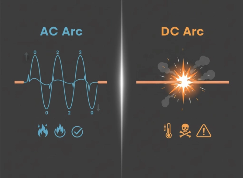 ac arc vs dc arc