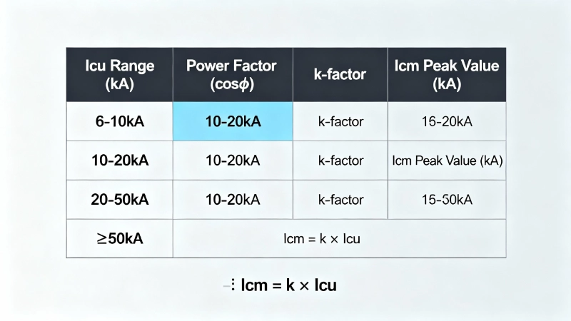 Icm Making Capacity Calculation table